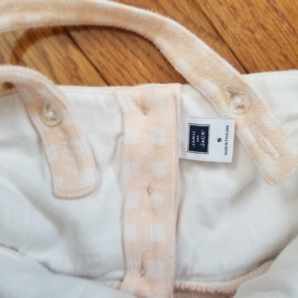 Janie and Jack girl's cotton gingham dress 5 - Picture 3 of 5